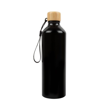 Gelato Aluminium Bottle With Bamboo Lid Promotional Products